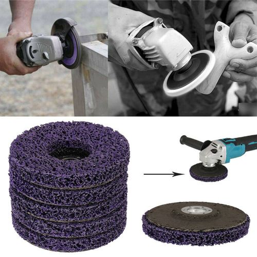 5-100PCS 115mm Poly Strip Wheel Discs Paint Rust Remove Abrasive Angle Grinder — image 9
