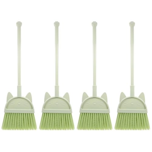 Lightweight Green Plastic Kids Broom Toy Compact Small Broom for Children Play — image 7