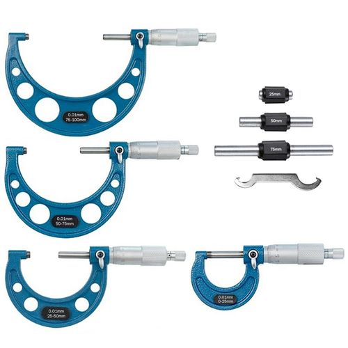 Outside Micrometer 0-100mm Metric Premium Precision Set External Micrometer UK — image 4
