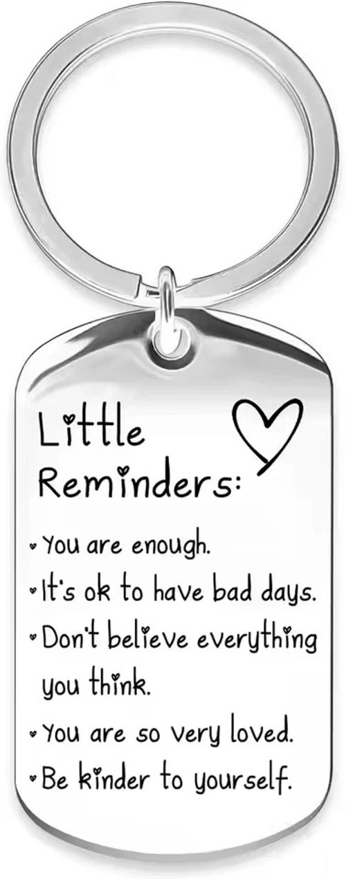 Little Reminders Inspirational Affirmations Keyring – Laser Engraved Gift — image 1