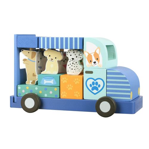 Orange Tree Toys Wooden Dog Grooming Van – Sustainable Puzzle & Play Set NEW — image 3
