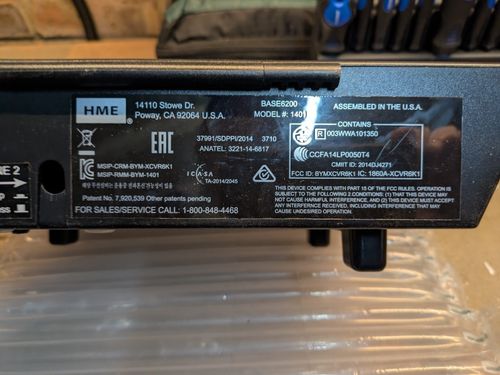 HME EOS HD BASE6200 | Wireless Drive Thru Intercom Base Model 1401 — image 2