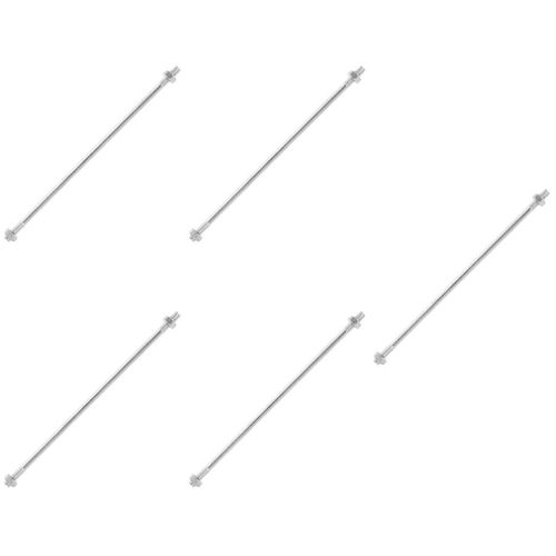 5Pcs Durable Plastic Mop Bucket Pole for Home Use Silver Mop Cleaning Tool — image 5