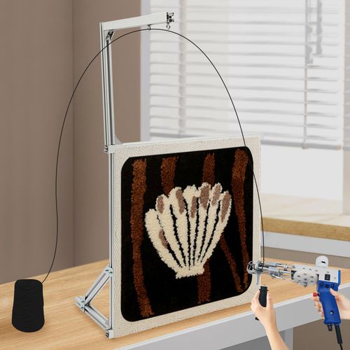 35.43 Inch Tufting Frame Silver Rug Tufting Frame Aluminium Alloy Tufting Frame — image 3