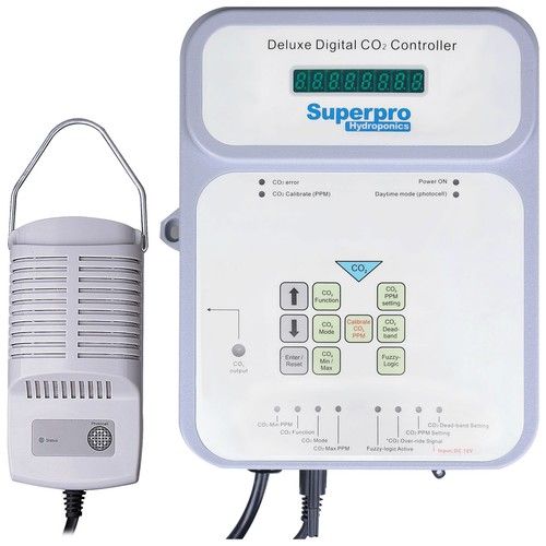 SuperPro Pro Leaf Digital CO2 Controller Grow Room Hydroponic Climate Control