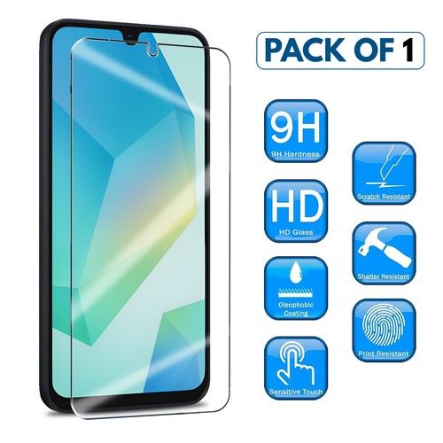 Case For Samsung A17/A16/A26/A36/A56 Clear Silicone Phone Cover&Screen Protector