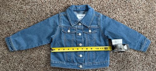 NWT Old Navy Jean Jacket Toddler Size 2T Medium Wash — image 3