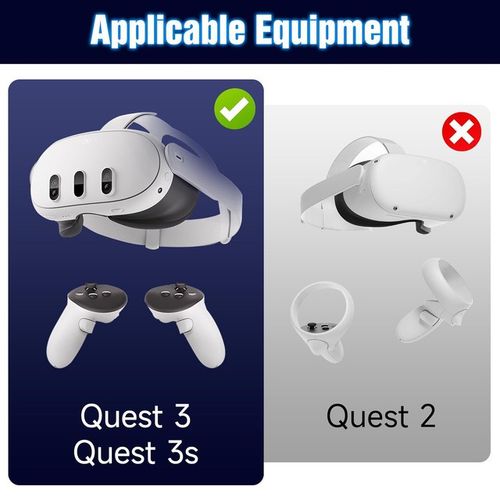2x Controller Wrist Straps for Oculus Meta Quest 3 3S White Adjustable Lanyards — image 2