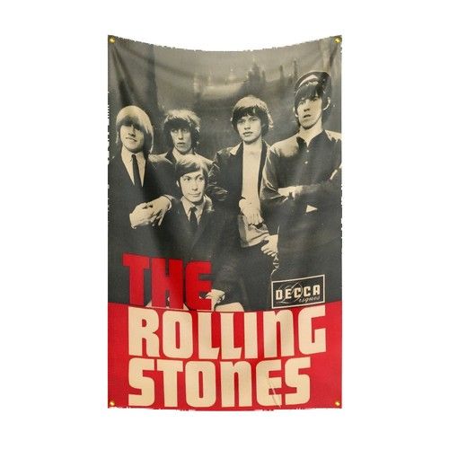 THE ROLLING STONES ROCK BAND FLAG BANNER WALL HANGING TAPESTRY POSTER DECOR GIFT
