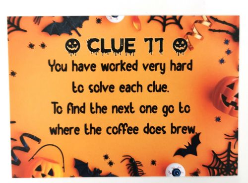 Halloween Hunt Cards Games Scavenger Game Trick or Treat Clues Kids Party Ideas — image 3