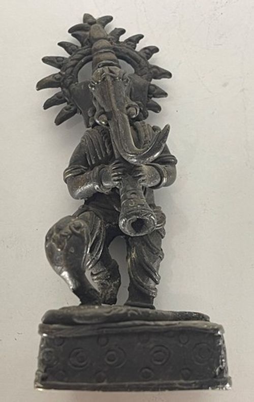 Ganesha Cobra Snake Charmer Bastar Bronze Hindu Tribal Figurine Statue 19th C