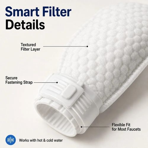 50pcs Faucet Water Filter Bag Cotton Tap Water Filter Thickened Filter Pads — image 2