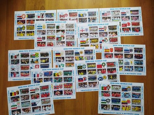 12 sheet +2 present  FIFA 2026 World Cup championship Football  soccer block