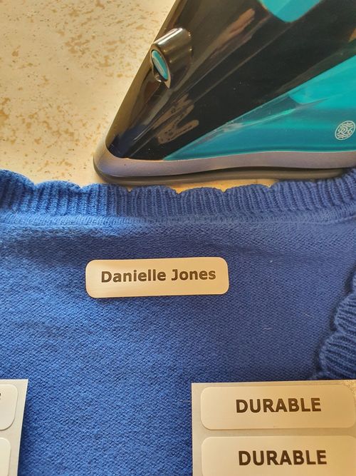 Iron on Name Labels Personalised Name labels for clothes School Care home x50 — image 3