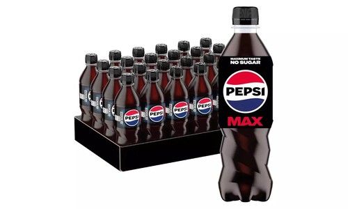 Pepsi Max Cola Drink 24 x 500ml Pet Bottles Zero Sugar Fizzy Soft Drink