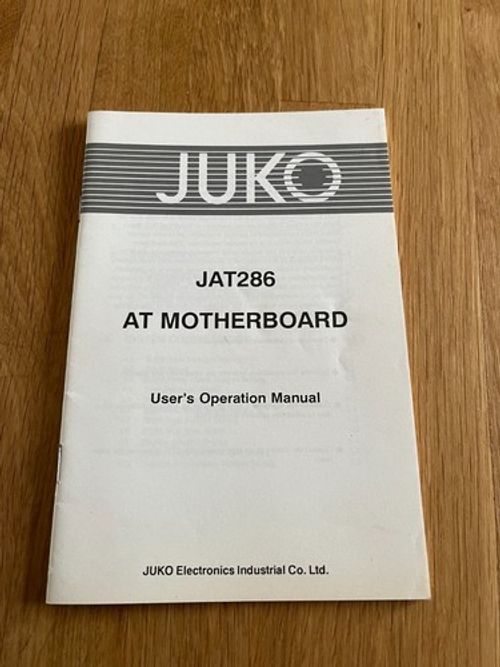 juko jat286 at motherboard.  user's operation guide