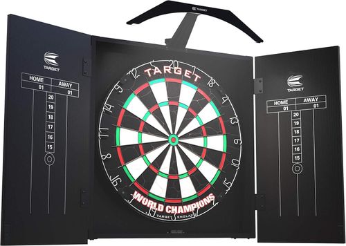 Target Darts Arc Dartboard Lighting System Home Cabinet Set with 6 Darts & Board — image 6