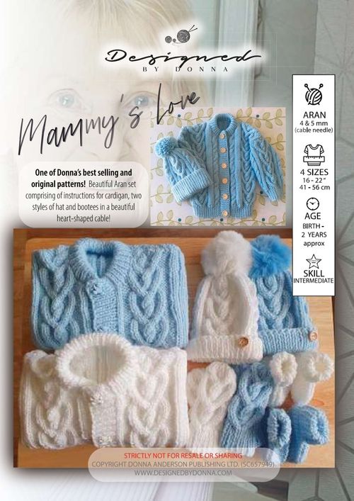 Knitting Pattern- Aran  - Mammys Love - Designer — image 17