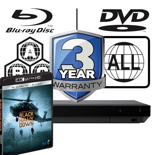 Sony Blu-ray Player UBP-X700K All Zone Free MultiRegion 4K & Black Hawk Down UHD