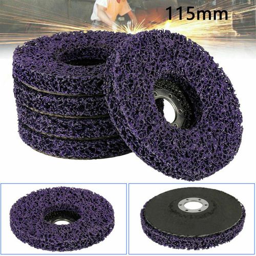 5-100PCS 115mm Poly Strip Wheel Discs Paint Rust Remove Abrasive Angle Grinder — image 8