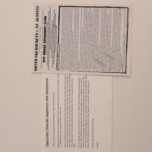 Rye House speedway programmes and memorabilia  — image 9
