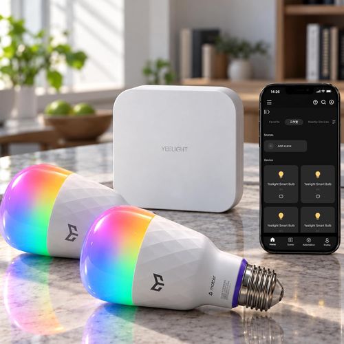 Yeelight Essential Starter Kit: Hub Bridge + 2 E27 Smart Bulbs, 1300LM, 16 Milli — image 2
