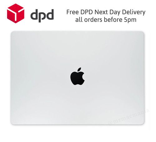 Replacement MacBook Pro 16.2" A2485 EMC 3651 LCD Screen Assembly 2021 Silver