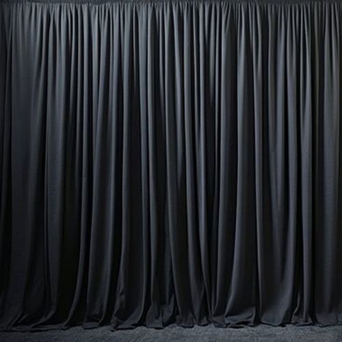 LEDJ 4M x 3M Heavy Duty Black Serge Drape Curtain Backdrop Pipe Drape — image 6