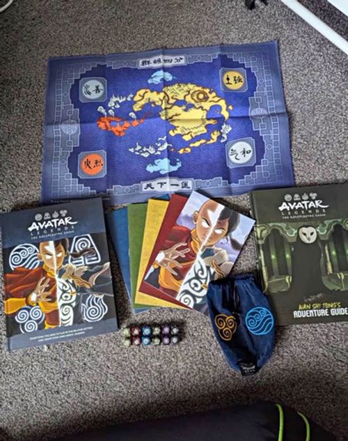 Avatar Legends Roleplaying Game Book Lot Wan Shi Tong’s Guide & Combat Deck