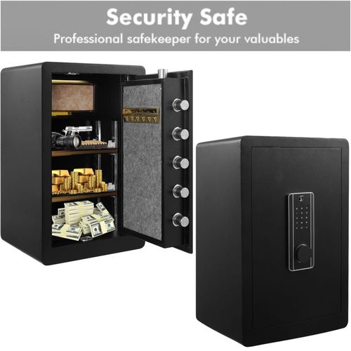 Large 73L Door Security Safe Box Home Safe Lock Box with Fireproof Security Safe — image 8
