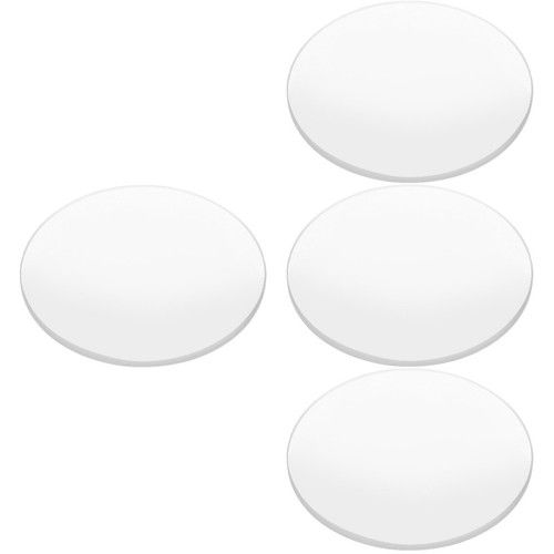 4Pcs Biconvex Optical Glass Lenses Transparent DIY Physics Tool
