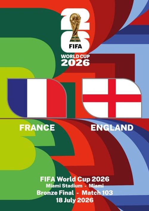 Program France - England World Cup 2026 Football Team