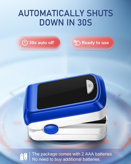 Fingertip Pulse Oximeter Blood Oxygen Heart Rate Monitor SpO2 Finger Adults OLED — image 6