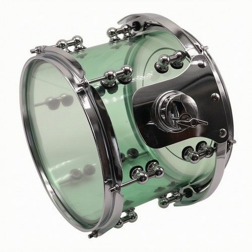 Snare Drum with Throw-off Green Acrylic Snare Drum Transparent for Rehearsals