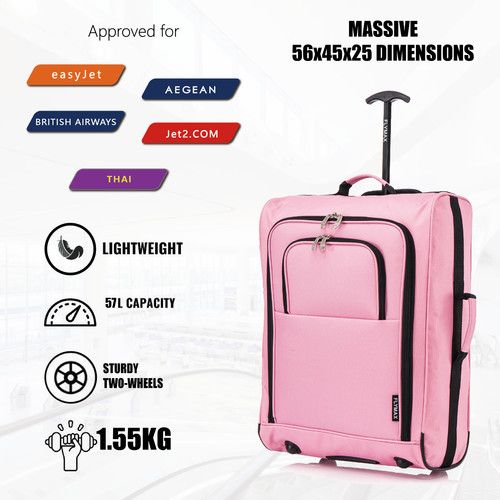 Flymax Easyjet 56x45x25cm Cabin Bag Hand Luggage Flight Bag Case Jet 2 BA