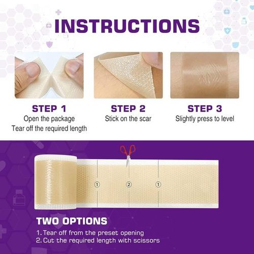 Silicone Scar Tape Plasters removal Kelinul Roll Reusable Sheets Medical grade — image 6