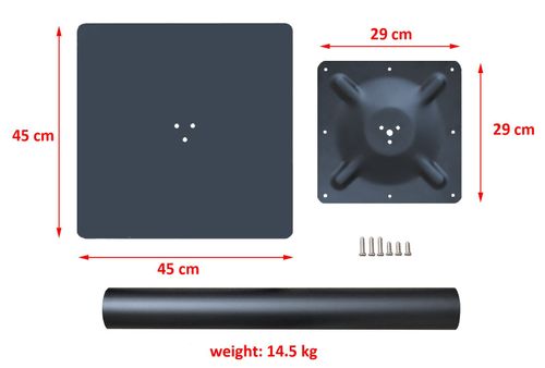 black cast iron flat table base dining restaurant pub square - FREE DELIVERY — image 6