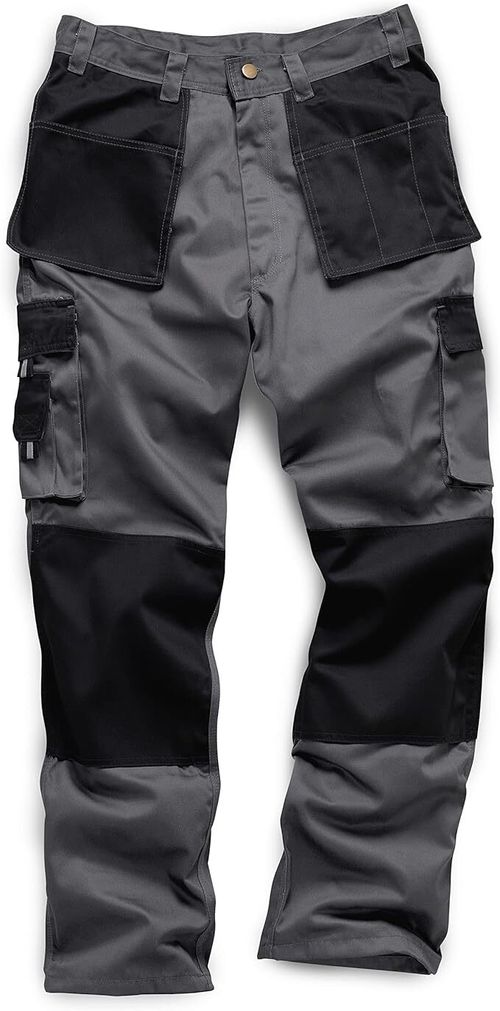 Standsafe WK001 Heavy Duty 330 grm  Multi Pocket Work Trousers Grey Black — image 1