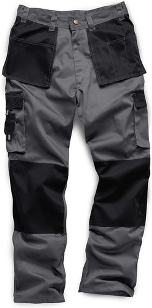 Standsafe WK001 Heavy Duty 330 grm  Multi Pocket Work Trousers Grey Black