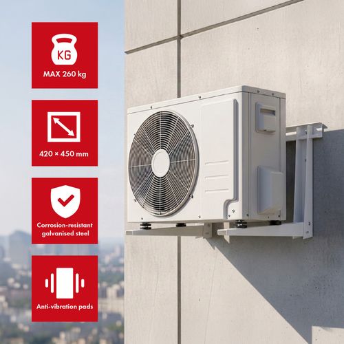 Air Conditioning Wall Bracket Air Conditioning Mount 260 kg Maclean — image 10