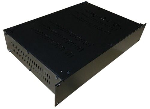 2U Rack Mount Chassis Case 19 Inch x 300mm  Vented Enclosure Black