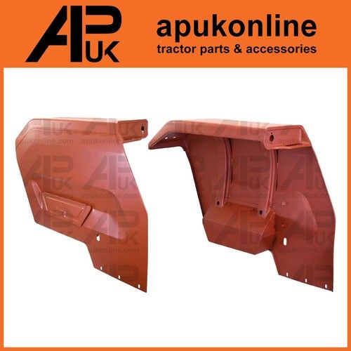 Mudguards Fender Pair Set Square Wings + Toolbox for Massey Ferguson 135 Tractor
