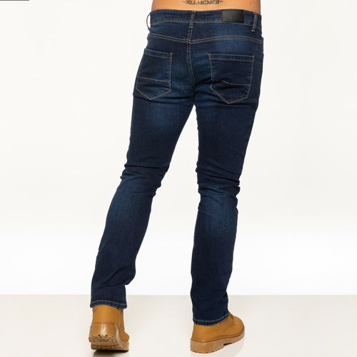 Enzo Slim Fit Jeans Mens Skinny Leg Stretch Denim Trousers Cotton Pants UK Sizes — image 2