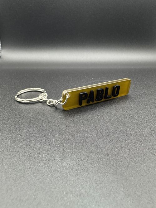Personalised Gift Custom Name 4D Car Number Plate Keyring Custom Name Keychain — image 8