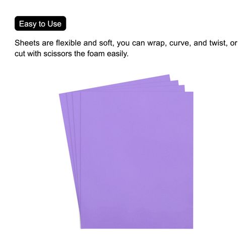 5Pcs EVA Foam Sheets Light Purple 35.4x19.7 inch 2mm Thick Crafts Foam Sheets — image 4