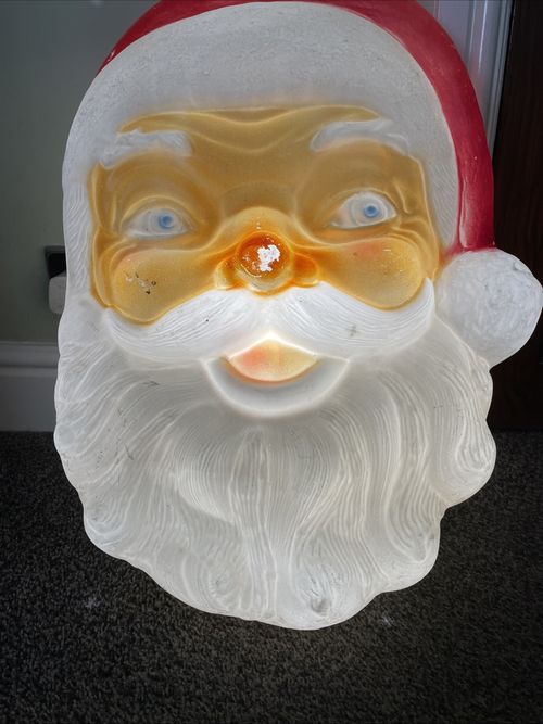 Light Up Electrical Santa Claus Face Christmas Decoration - Working — image 18