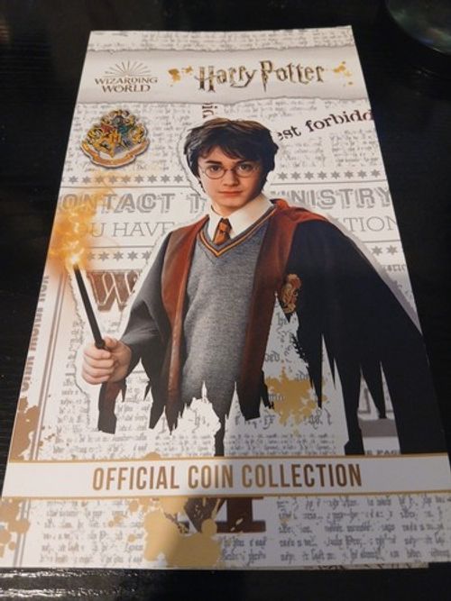 2021 Harry Potter 12x25 Cent Coloured Silver Plated Coins And 2 Large Coins