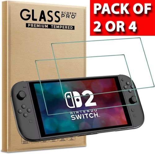 Gorilla Tempered Glass Screen Protector for Nintendo switch 2 - 2 or 4 Pack