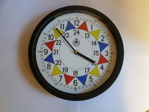 RAF SECTOR REPLICA WALL CLOCK 30cm BLACK — image 1