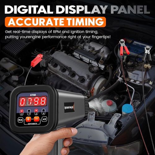 KZYEE KT60 Digital Ignition Timing Light Automotive Strobe Lamp Detector Tool — image 4